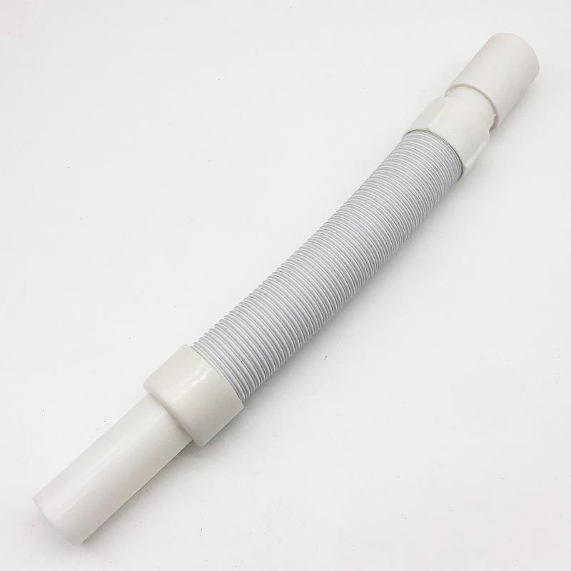 直销新款加厚塑料面盆下水管软胶头钢丝下水管洗手盆一体落水管加
