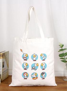 新款直销直供空白广告帆布袋制作ogo通用手提购物袋帆布包棉布袋