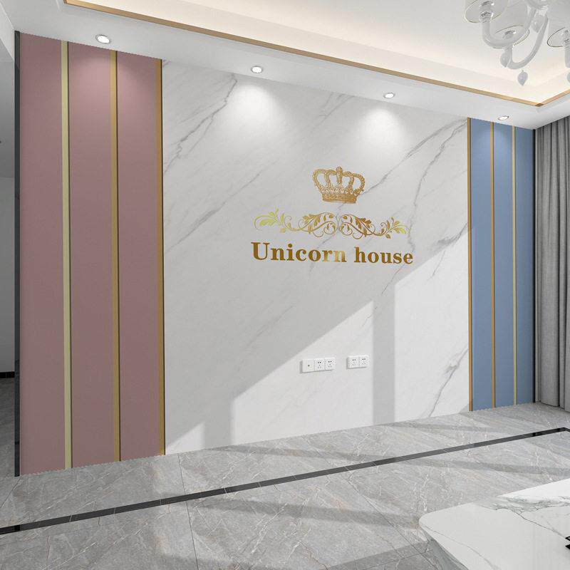 新款直销北欧电视背景墙壁纸客厅沙发大理石纹几何线条壁画轻奢风