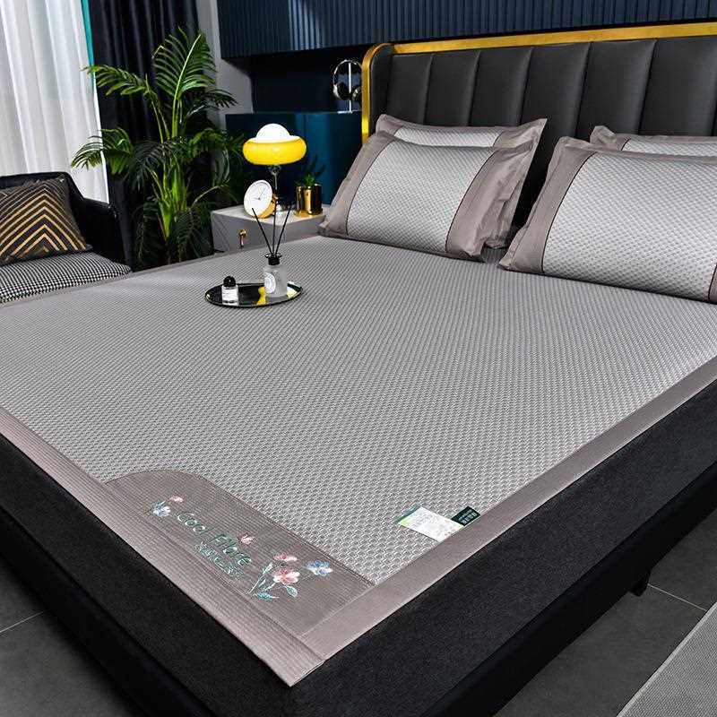 直销新款藤席三明治冰丝凉席夏季席子家用床笠款学生宿舍单人草席,床上用品,藤席,淘宝优惠券,粉丝福利购,淘宝优惠卷