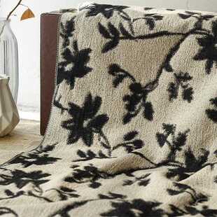 直销新款新款水墨花沙画风提花面料挺括微皱女装秋冬时尚鞋服箱包