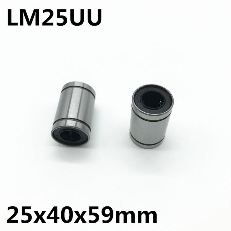 5pcs LM25UU ball bearing inner diameter 25x40x59mm guide lin