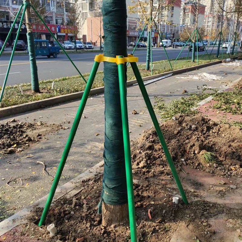 园林绿化支架固定器镀锌钢管树木支撑架树木支撑杆大树防风树支撑