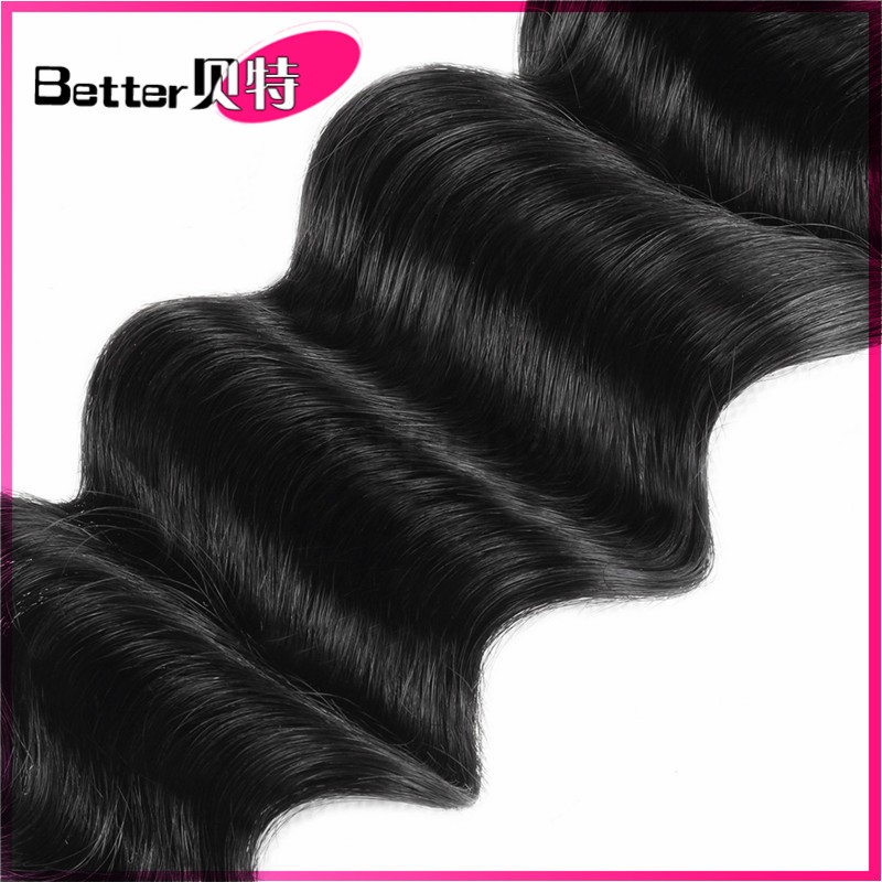 8A peruvian loose deep weaves virgin human hair bundles 100g