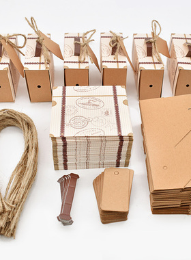 10/20pcs Travel Suitcase Candy Box Kraft Paper Gift Boxes We