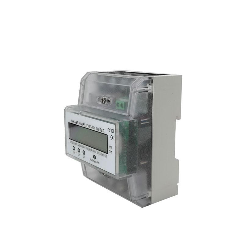 厂促导轨式 三相四线多功能电能表380v工业电表电子式有功液晶品