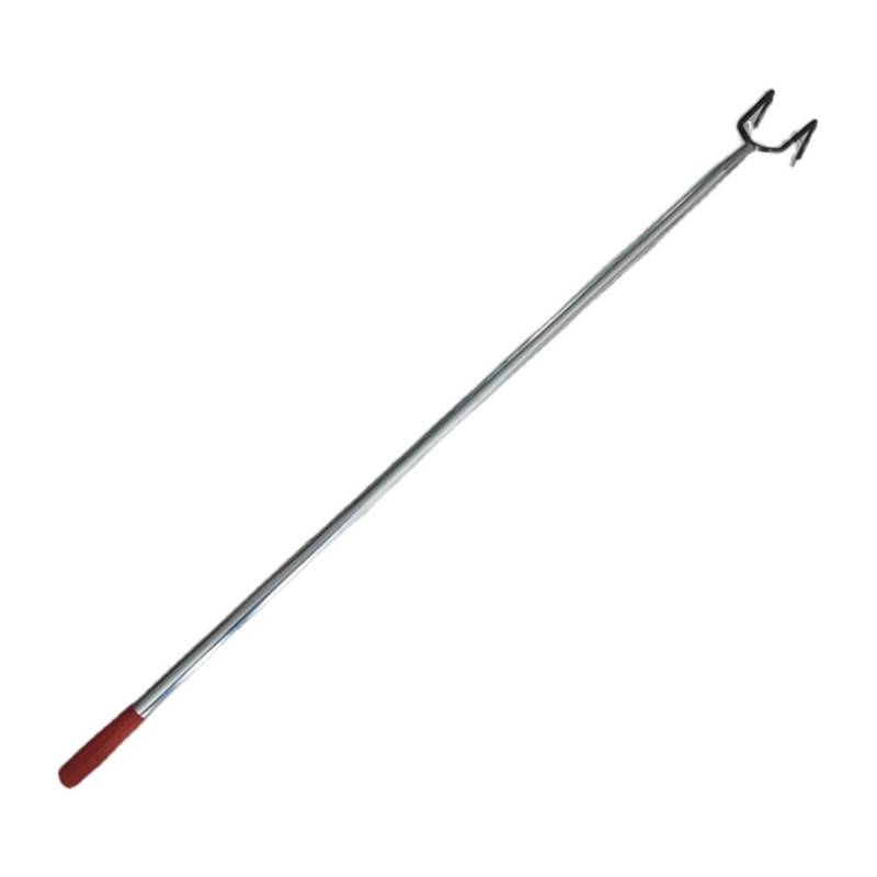 二齿钩挠子农用家用垃圾钩松土钩子开荒耙子焊接锻打园艺二齿锄头