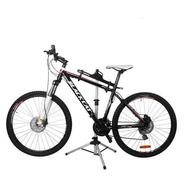 新款直销自行车修理台 展示架 修车台 顶天立地 三角立式停车架