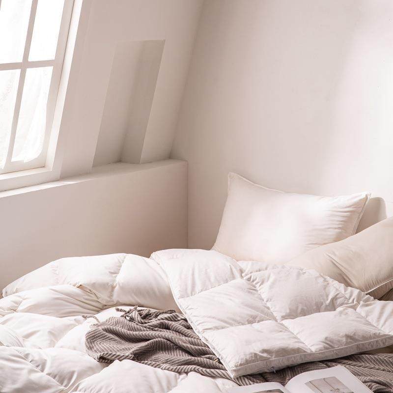 新款直销80s日式立体自充绒羽绒被被壳 防钻绒鹅绒被半成品内胆芯