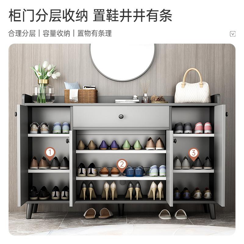直销新款鞋柜家用门口入户门厅柜简易储物柜靠墙简约玄关柜客厅隔