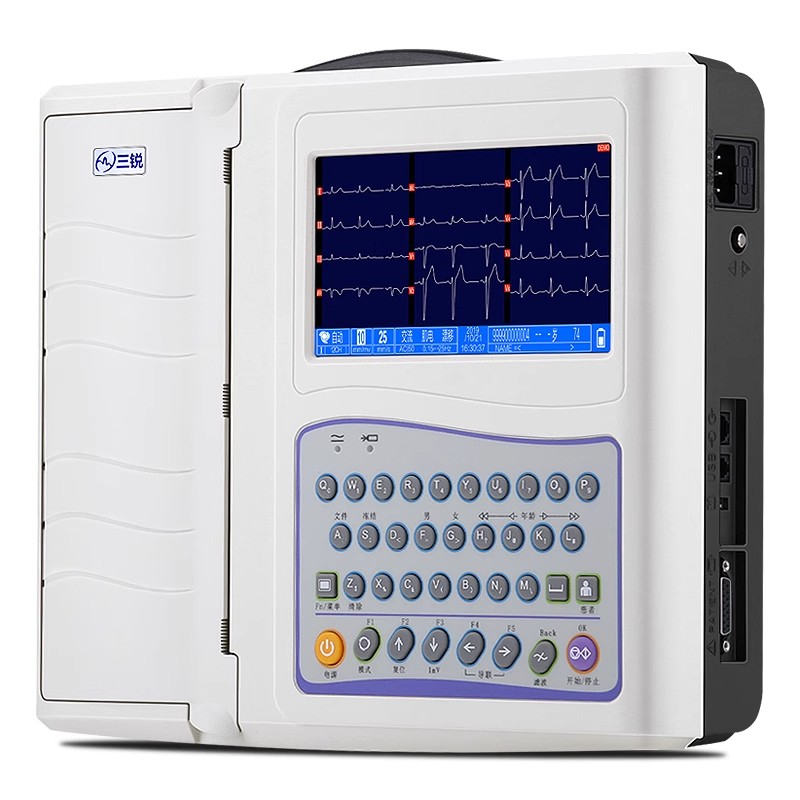 三锐心电图机医用ECG-3312十二道12导联自动分析诊断便携式检测仪