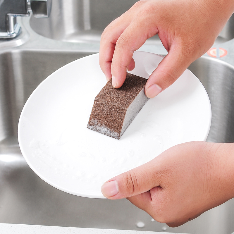 去污渍厨房清洁海绵纳米除垢洗锅底黑垢神器魔力擦洗碗金刚砂刷锅