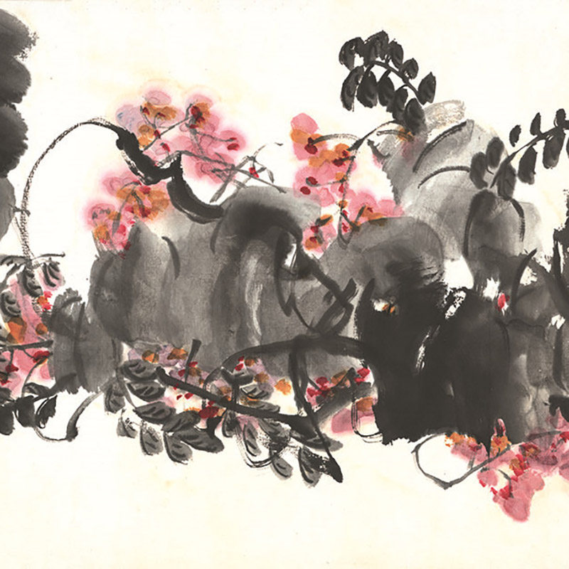 齐白石国画横幅花鸟画名人字画原作微喷复制宣纸画芯客厅书房挂画