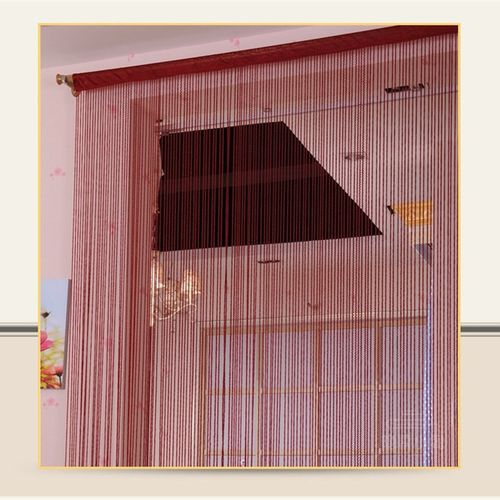 螺纹螺旋毛线彩色线帘加粗门帘窗帘隔断玄关装饰造型流苏订做帘子