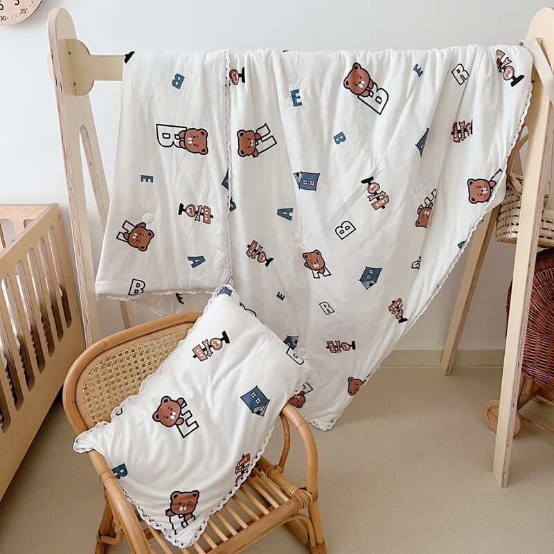 自然醒夏凉被夏被儿童空调被夏季4斤3可爱春秋被子棉被芯棉可机洗