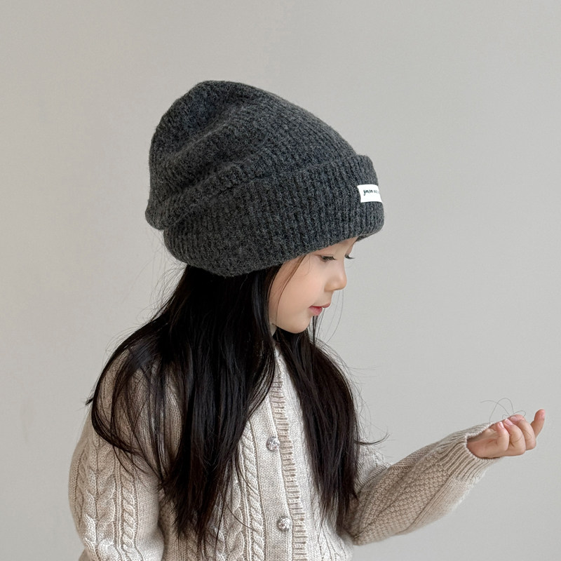 女童帽子秋冬季儿童针织帽女孩保暖防寒护耳冬天毛线帽2024新款帽