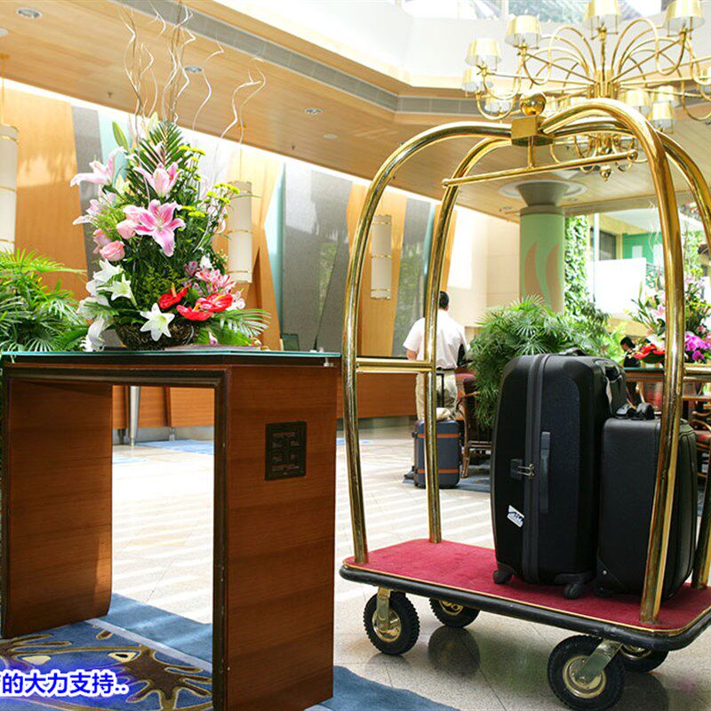加厚小金顶行李车 手推行李车 酒店行李车 平板手推车 散客箱包车
