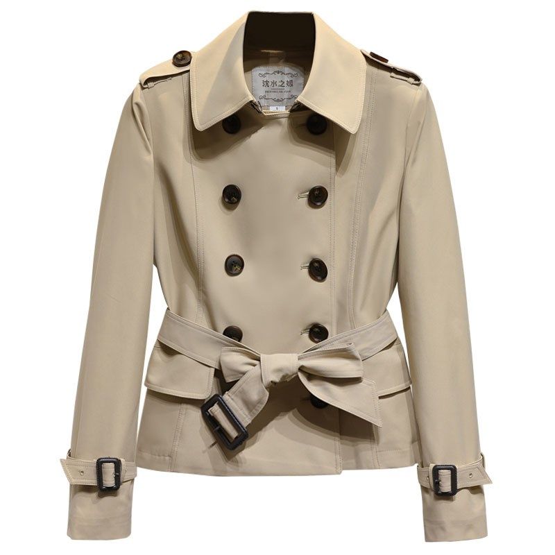 风衣外套女2024年新款英伦风女款春秋小个子短款秋季今年漂亮流行,女装/女士精品,风衣,淘宝优惠券,粉丝福利购,淘宝优惠卷