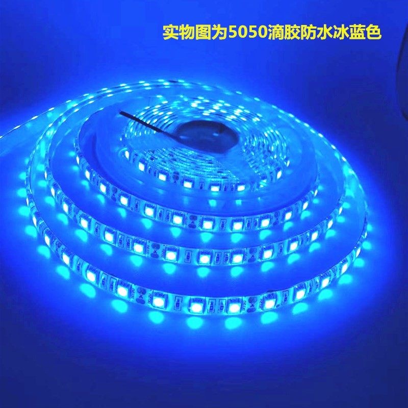 货车汽车展柜亚克力12V5050冰蓝色灯条24V冰蓝防水灯带招牌海洋馆,家装灯饰光源,室外LED灯带,淘宝优惠券,粉丝福利购,淘宝优惠卷