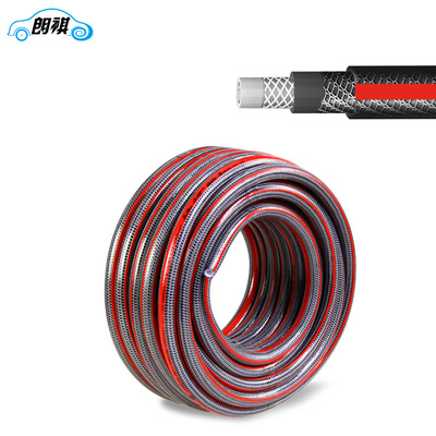 朗祺蛇皮管软管防爆家用园林浇花浇水高压塑料防冻水管4分pvc橡胶