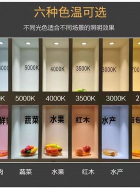 高显指普瑞Ra95 宽电压110v射灯商场展厅二线三线防眩光cob导轨灯