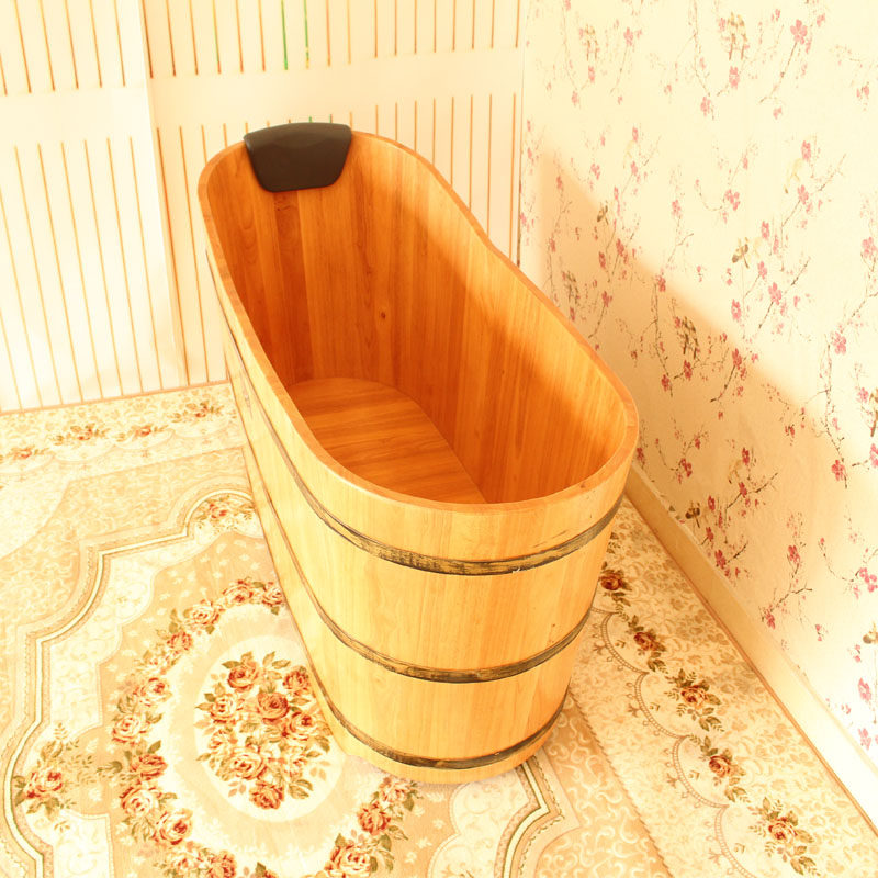美容院橡木熏蒸带盖泡澡木桶成人沐浴木桶洗澡桑拿木盆蒸汽浴缸