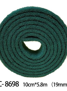 YTC8698绿色工业百洁布加厚加硬不锈钢拉丝布 清洁布 抛光布1米宽