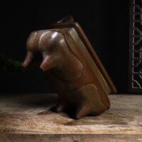 蘇工純銅朝冠耳馬槽鼎爐香爐薰爐擺件家用紫銅香爐盤香沉香文案
