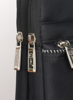 杰利JL55141大容量防水公文袋男多层a4文件袋收纳拉链式帆布牛津