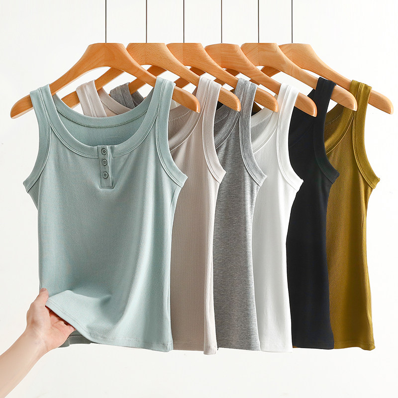 吊带背心女士夏季西装内搭防走光遮副乳无袖T恤打底白色上衣春秋