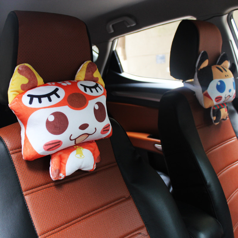 创意汽车卡通头枕可爱护颈枕猫咪座椅头靠竹炭包四季通用品内饰女,汽车用品/电子/清洗/改装,头枕,淘宝优惠券,粉丝福利购,淘宝优惠卷