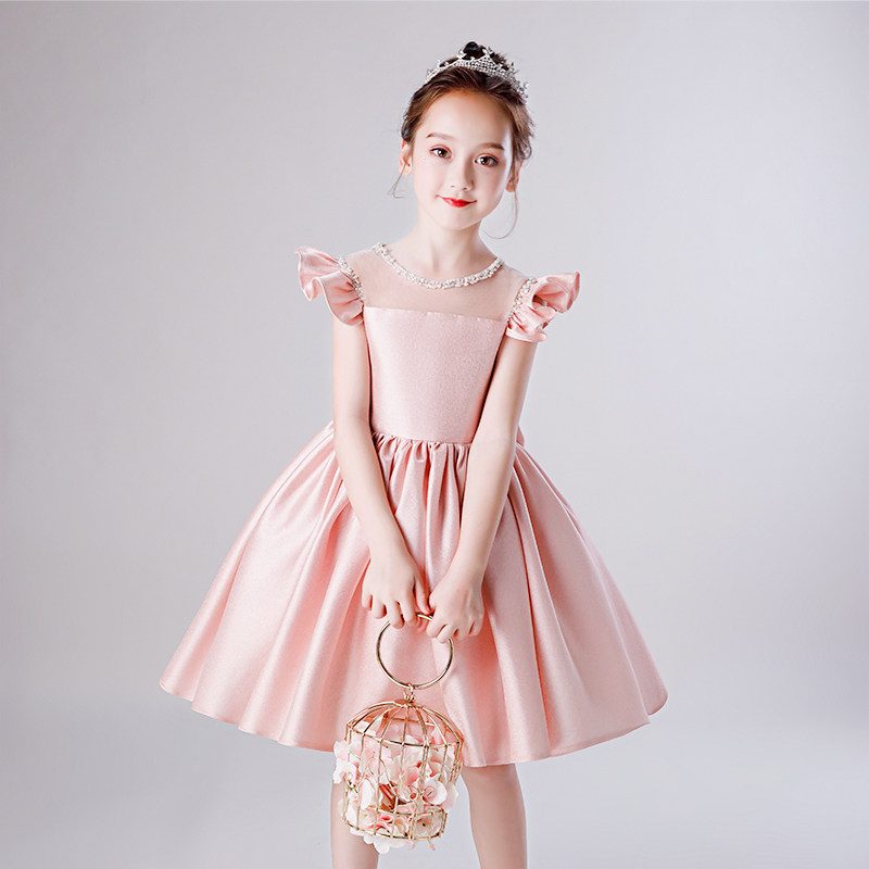 女童礼服公主裙儿童生日主持人钢琴演出服花童婚礼小女孩高端春夏