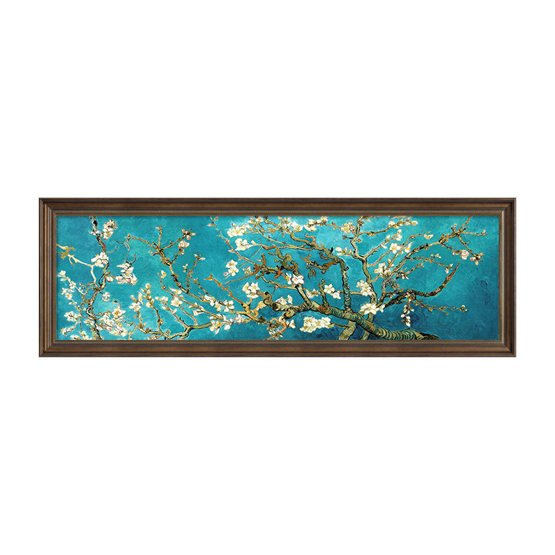 梵高盛开的杏花世界名画卧室床头装饰画主卧油画挂画客厅壁画美式