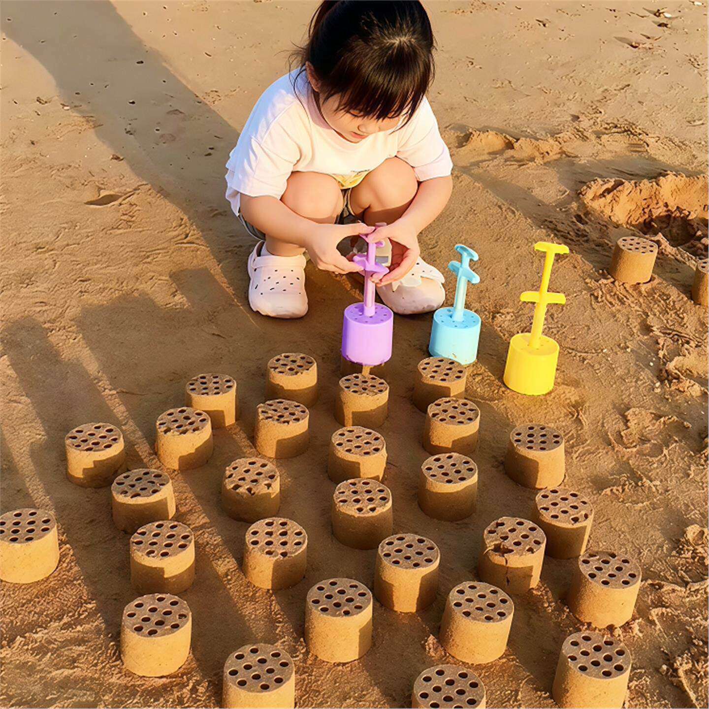 儿童蜂窝煤球夹沙挖沙玩具