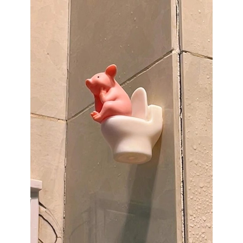 【卫生间好搭子】马桶小猪摆件可爱创意趣味家居好物桌面装饰新款