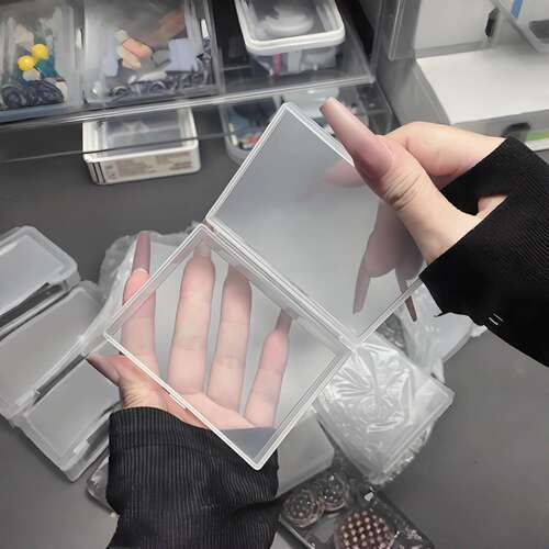 透明磨砂盒便携分装收纳