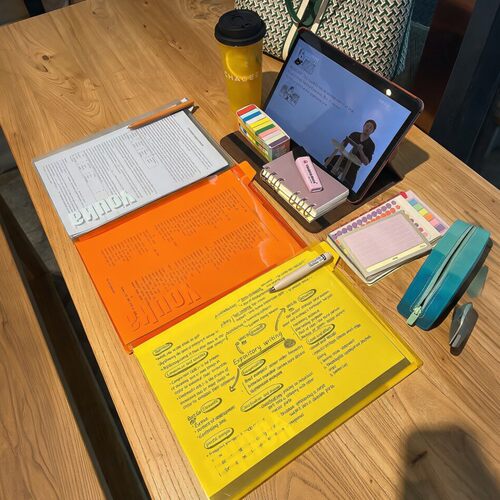 【考研好物】文件夹a4资料夹学生专用透明文件袋资料试卷防水收纳