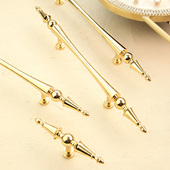 柜整体橱柜长条把手 创意实心黄铜金色拉手衣柜门鞋 硕南法式 意式