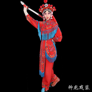 京剧越剧豫剧戏曲服装舞台演出服装刀马旦武旦女兵衣杨门女将