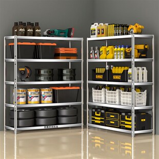 定制不锈钢货架定做厨房置物架多层仓库阳台收纳库房架子落地家用