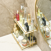 洁力神卫生间洗漱台面置物架浴室厕所轻奢桌面梳化妆用品收纳架子