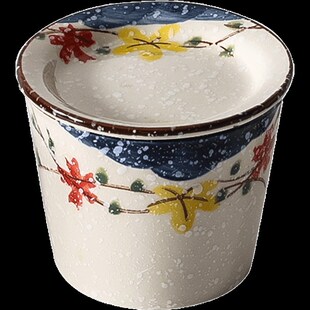 主人杯釉下彩杯日式陶瓷茶杯带盖茶碗复古咖啡杯喝茶小杯子猪口杯