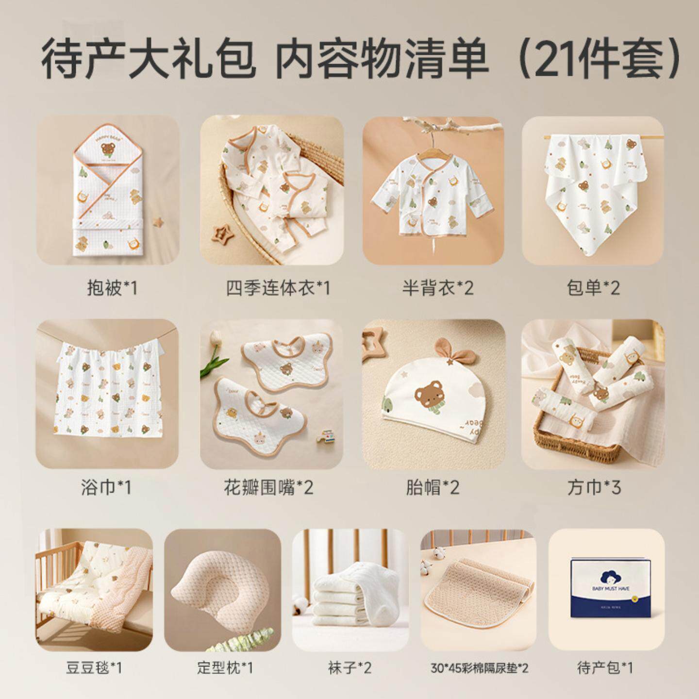 新生婴儿宝宝待产包全套产妇生产入院专用孕妇产前实用品春夏