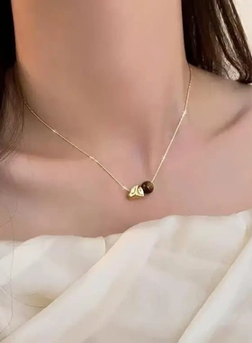 合金项链复古金色项链轻奢高级感