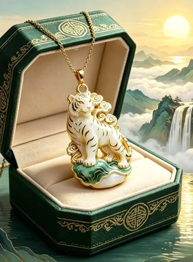 合金吊坠国风瑞虎吊坠时尚百搭