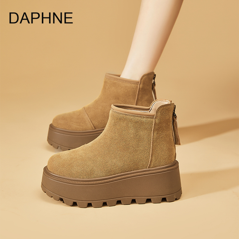 厚底达芙妮官方正品雪地鞋冬季