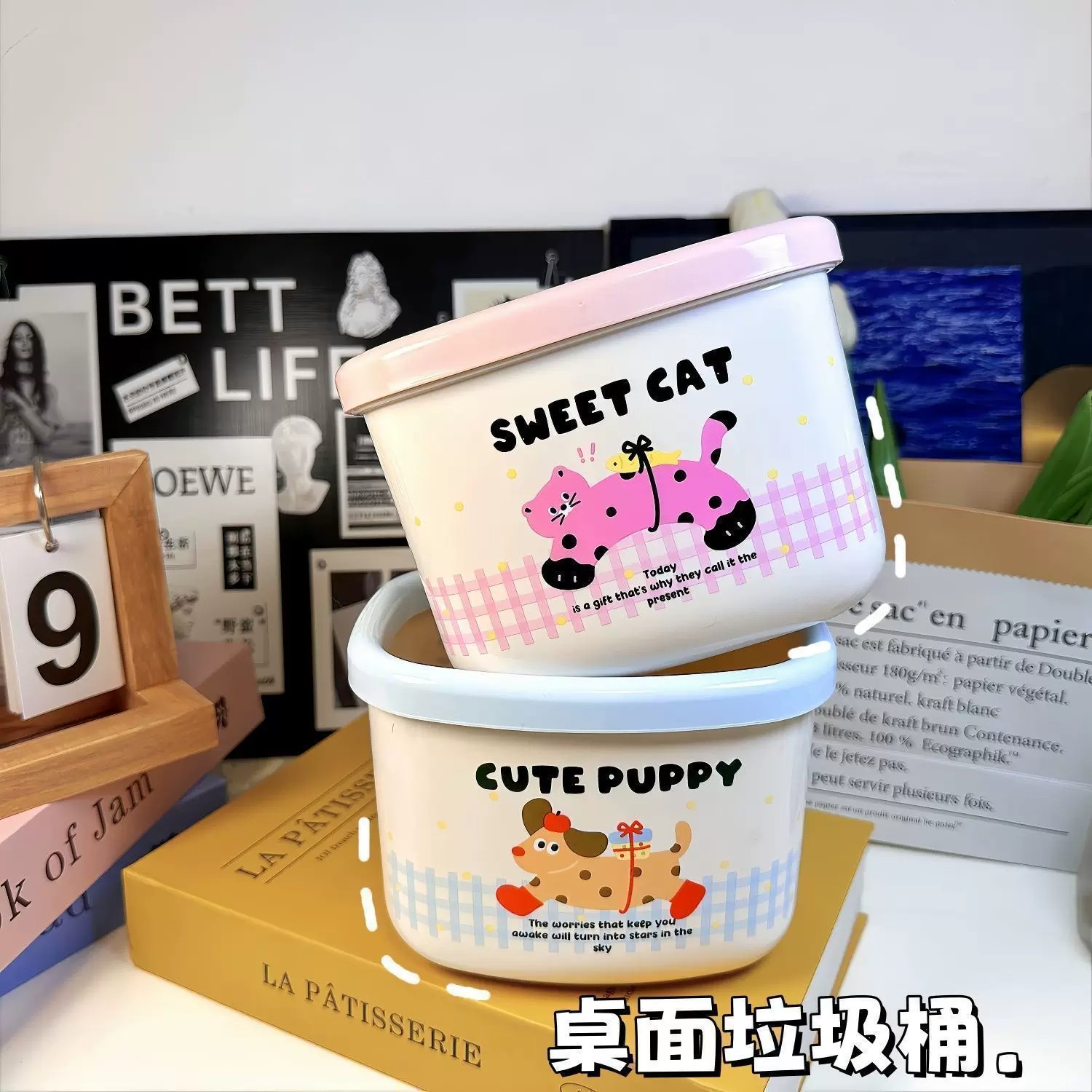 【仅一单】2个装；桌面垃圾桶图片
