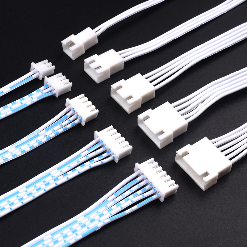 XH2.54蓝白单头排线2p3p4p5p6p7p8p10p12p连接线10/15/20/30/50cm