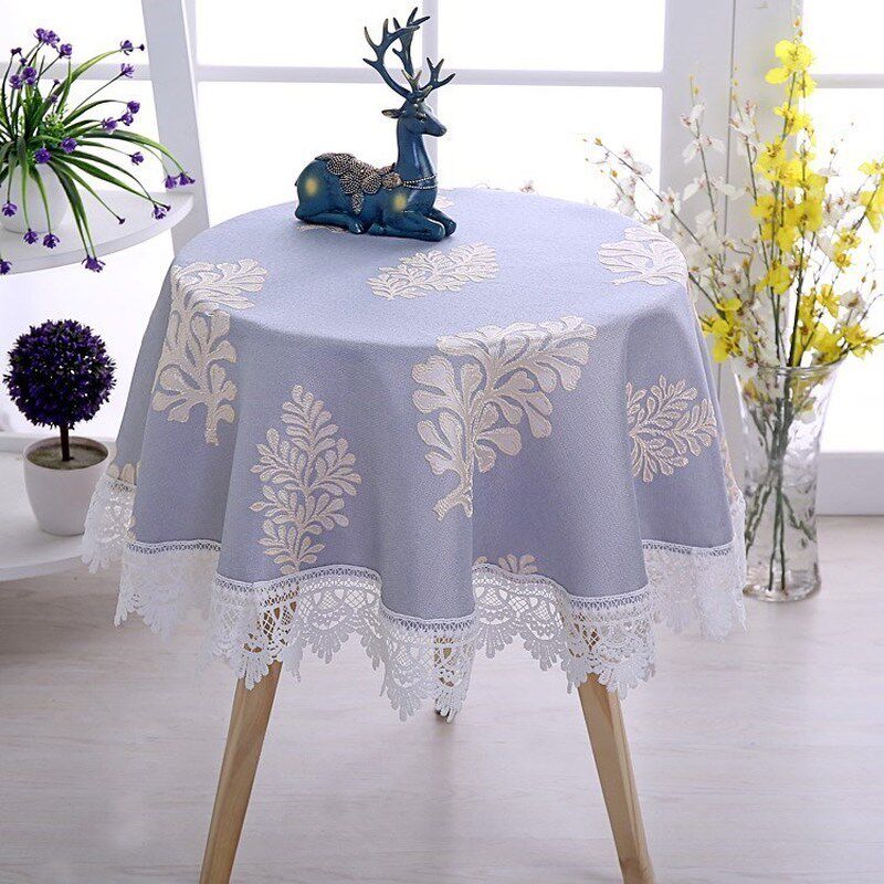rural fresh round table cloth restaurant tablecloth table