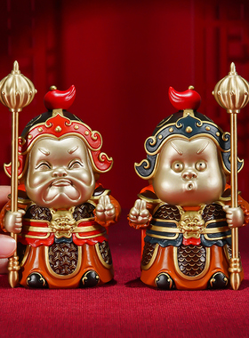 黄铜摆件《守宅小门神》客厅家居饰品礼品桌面客厅工艺礼品摆饰玄